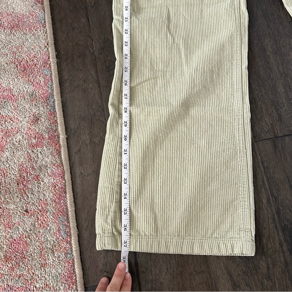 BDG Colorblock Corduroy Pants 25 Seafoam/Tan Y2K High Wide Streetwear - Picture 5 of 6